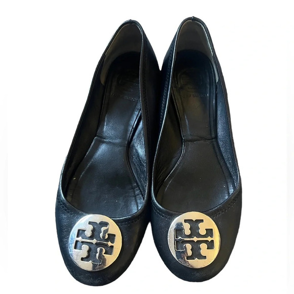 Tory Burch Black Reva Flats, size 8 - Picture 1 of 6